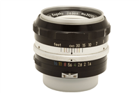 Nikon NIKKOR-S 50mm 1.4 Non AI Manual Focus Lens #51596