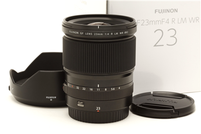 Fuji FUJIFILM GF 23mm f4 R LM WR Lens with Hood & Box #51622