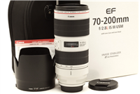 Mint Canon EF 70-200mm f2.8 L IS III USM Lens with Hood, Case, & Box #51624