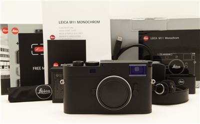 Mint Leica M11 Monochrom Rangefinder Camera (MFR # 20208) with Box #51652