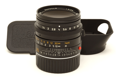 Leica Summilux-M 35mm f1.4 ASPH. Lens (Leica M, Black, 11874) with Hood #51653