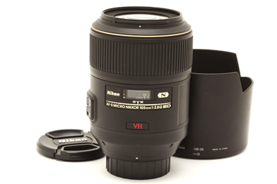 Nikon AF-S Micro NIKKOR 105mm f2.8 G ED VR Lens with Hood #51733