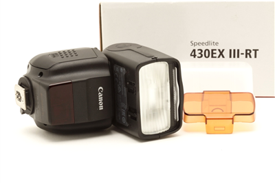 Canon Speedlite 430EX III-RT Flash with Diffuser, Filter, Manual, & Box #51742