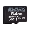 Delkin 64GB microSDHC Black Memory Card