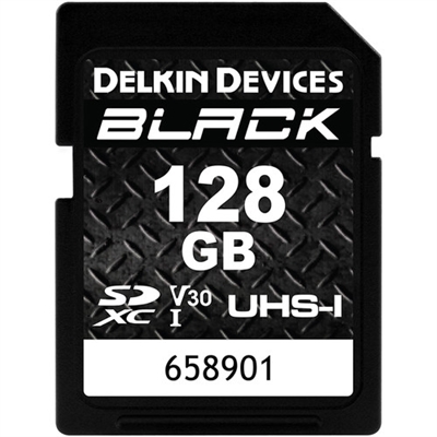 Delkin Devices 128GB BLACK UHS-I SDXC Memory Card