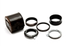 Very Clean Nikon F Camera 5 Piece Extension Ring Set K with Case #F1303