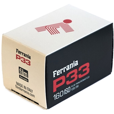Ferrania P33 160 ISO Black and White Film (35mm Roll Film, 36 Exposures)