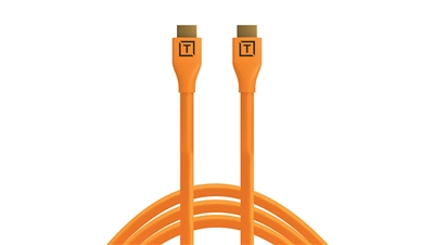 Tether Tools TetherPro HDMI Cable with Ethernet (Orange, 15')