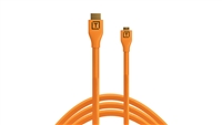 Tether Tools TetherPro Micro-HDMI to HDMI Cable with Ethernet (Orange, 15')