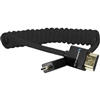 Kondor Blue Coiled Micro-HDMI to HDMI Cable (Black, 12 to 24")