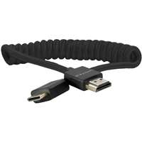 Kondor Blue Coiled Mini-HDMI to HDMI Cable (Black, 12 to 24")