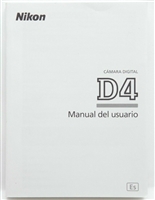 Near Mint Nikon D4 User's Manual (In Spanish) #P4753