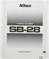 Excellent Nikon Autofocus Speedlight SB-28 Instruction Manual #P4762