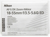 Excellent Nikon AF-S DX Zoom-Nikkor ED 18-55mm f3.5-5.6 G ED Manual #P4769
