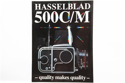 Very Clean Hasselblad 500C/M Quality Makes Quality Brochure #P4778