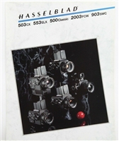 Very Clean Hasselblad 503CX, 553ELX, 500 Classic, 2003FCW, 903SWC Brochure P4788