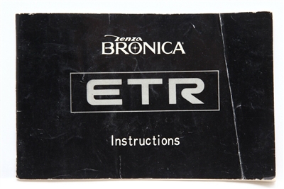 Excellent Zenza Bronica ETR Instructions  #P4822