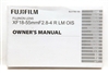 Near Mint Fujifilm Fujinon Lens XF 18-55mm f2.8-4 R LM OIS Owner's Manual #P4835