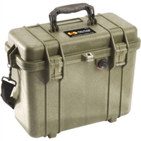 Pelican 1430 Top Loader Case with Foam (Olive Drab)