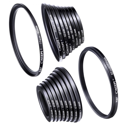 K&F Concept 18 Pieces Filter Ring Adapter