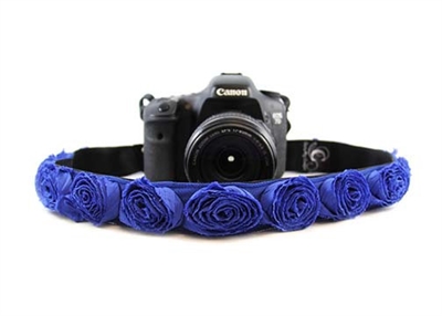 Organza Rose Camera Strap Purple 14136