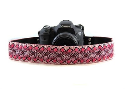 Rasberry Lace 2" Camera Strap