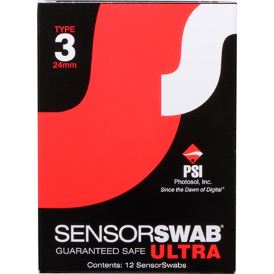 Photographic Solutions Type 3 Sensor Swab Ultra (12-Pack, 24mm)