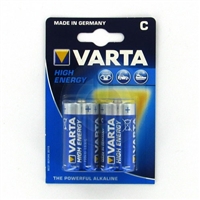 Varta High Energy V4914 C-cell 1.5V Alkaline Button Top Batteries