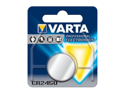 Varta Electronics 6450 CR2450 3V Lithium (LiMnO2) Coin Cell Battery