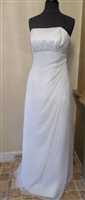 LUCY | Moonlight Bridal Simple Sheath Wedding Gown Strapless