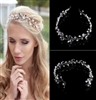 Vintage Faux Crystal Pearl Tiara Drop Headband Size-43*2.5cm / 16.93*0.98in