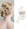 Crystal Pearl Hairpins