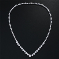 Stunning Round CZ Crystal Necklaces