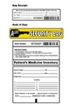 Patients Medicine Inventory Security Bag