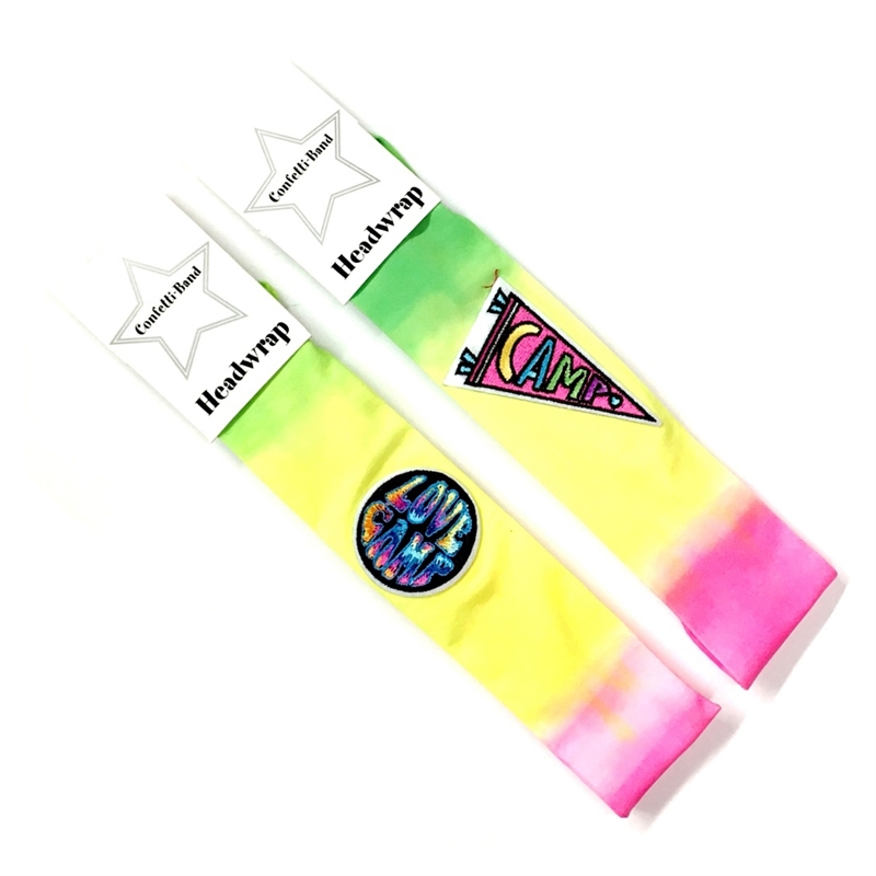 Tye Dye Camp Patch Headband