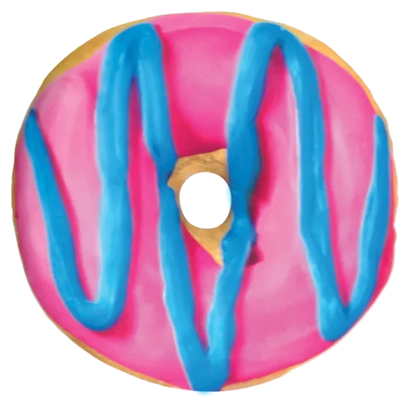 Iscream Blue And Pink Donut Microbead Pillow