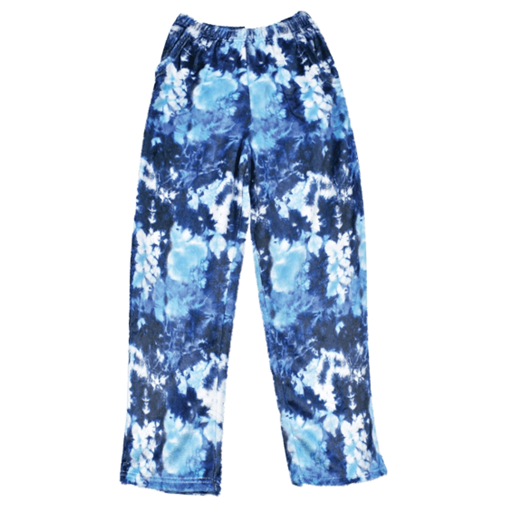 Iscream Blue Tie-Dye Plush Pants