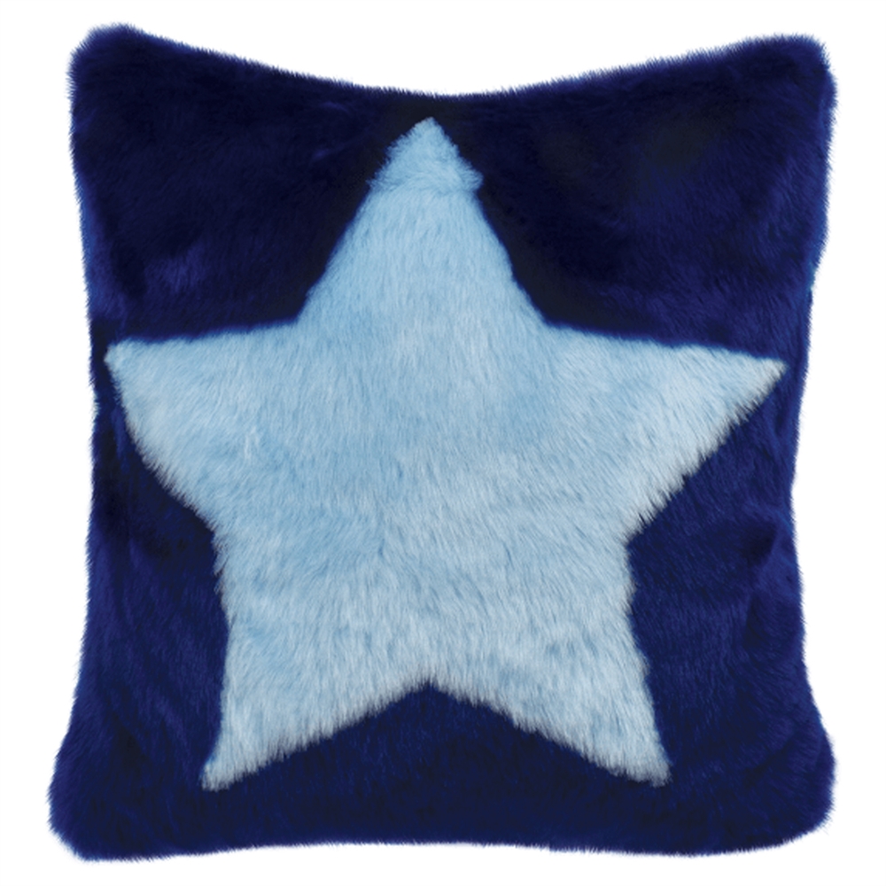 Iscream Blue Star Throw Pillow