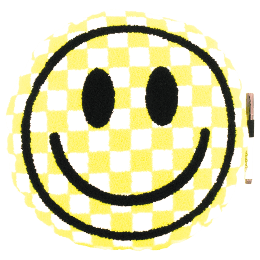 Iscream Smiley Face Autograph Pillow