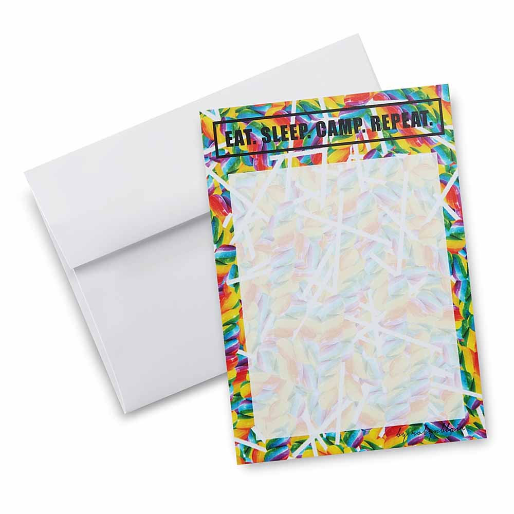 Eat Sleep Camp Repeat Stationery