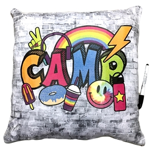 Camp Collage Autograph Pillow