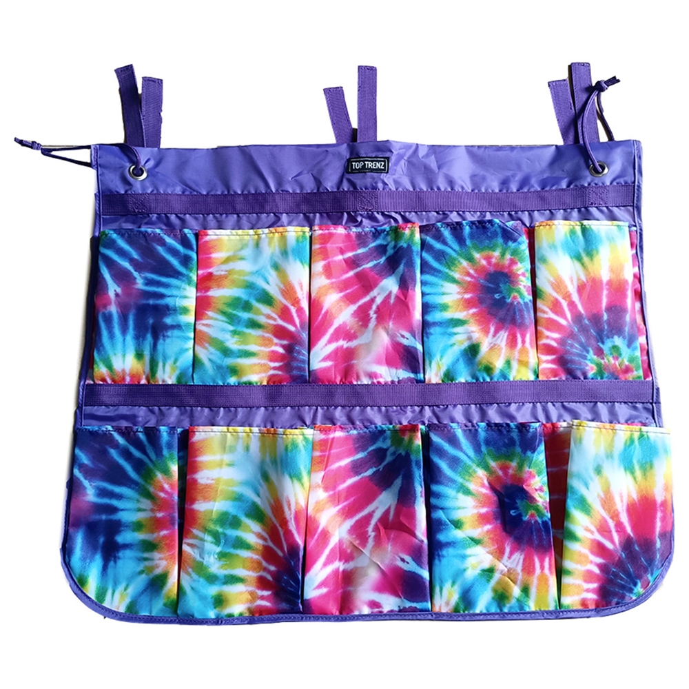 Primary Tie Dye Bed Organizer