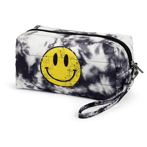 Happy Time Tie-Dye Puffer Cosmetic Bag