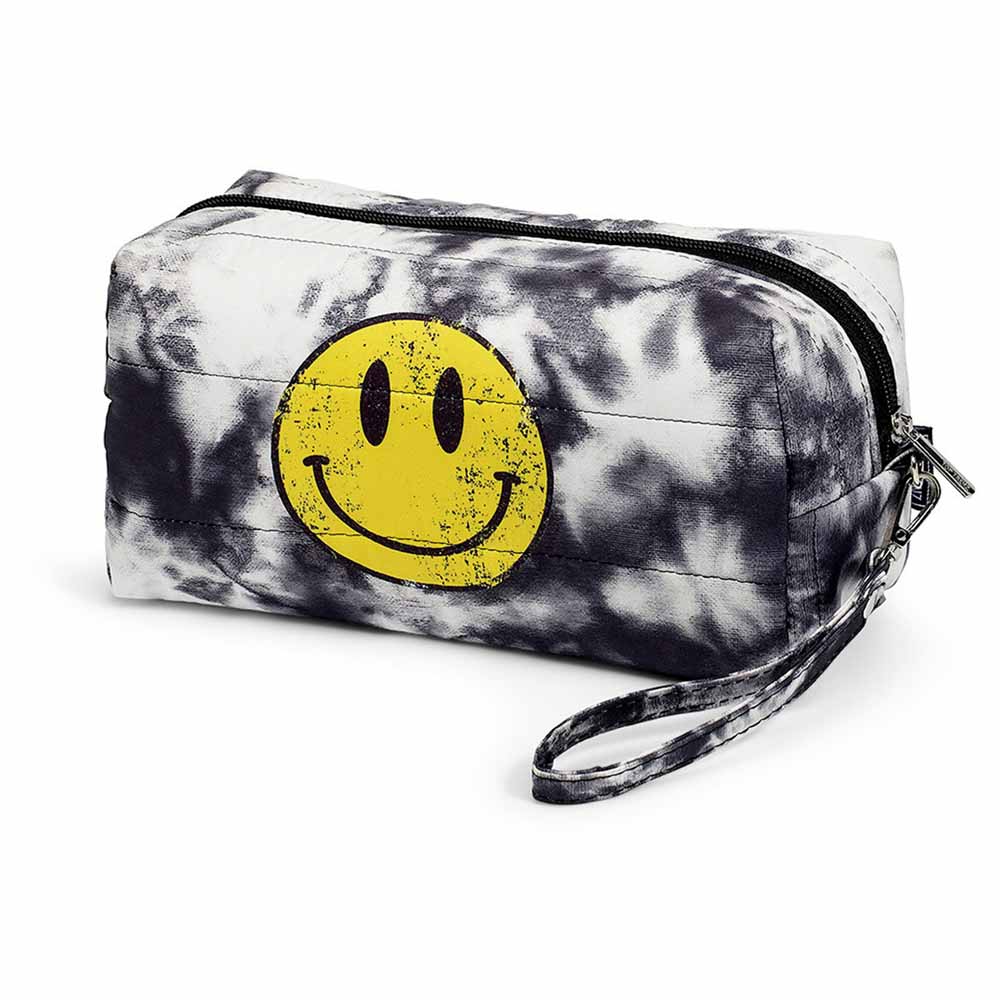 Happy Time Tie-Dye Puffer Cosmetic Bag