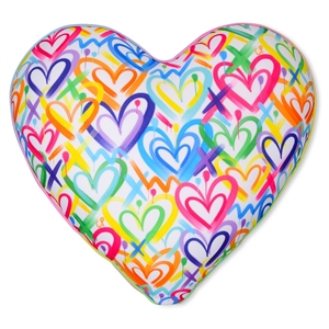 Iscream Corey Paige Hearts Microbead Plush Pillow