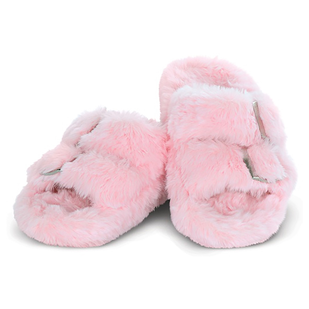 Iscream Pink Buckle Slippers