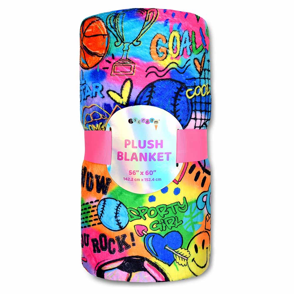 Iscream Corey Paige Fun Sports Plush Blanket