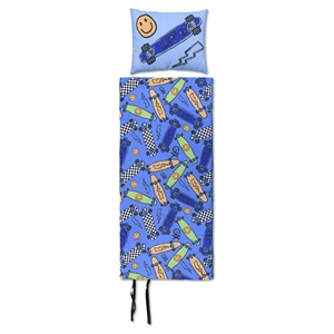 Iscream SK8 Board Sleeping Bag and Pillow Set