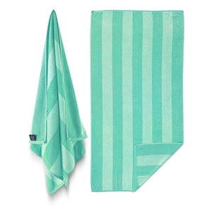 Two-Tone Cabana Stripe Terry Beach Towel