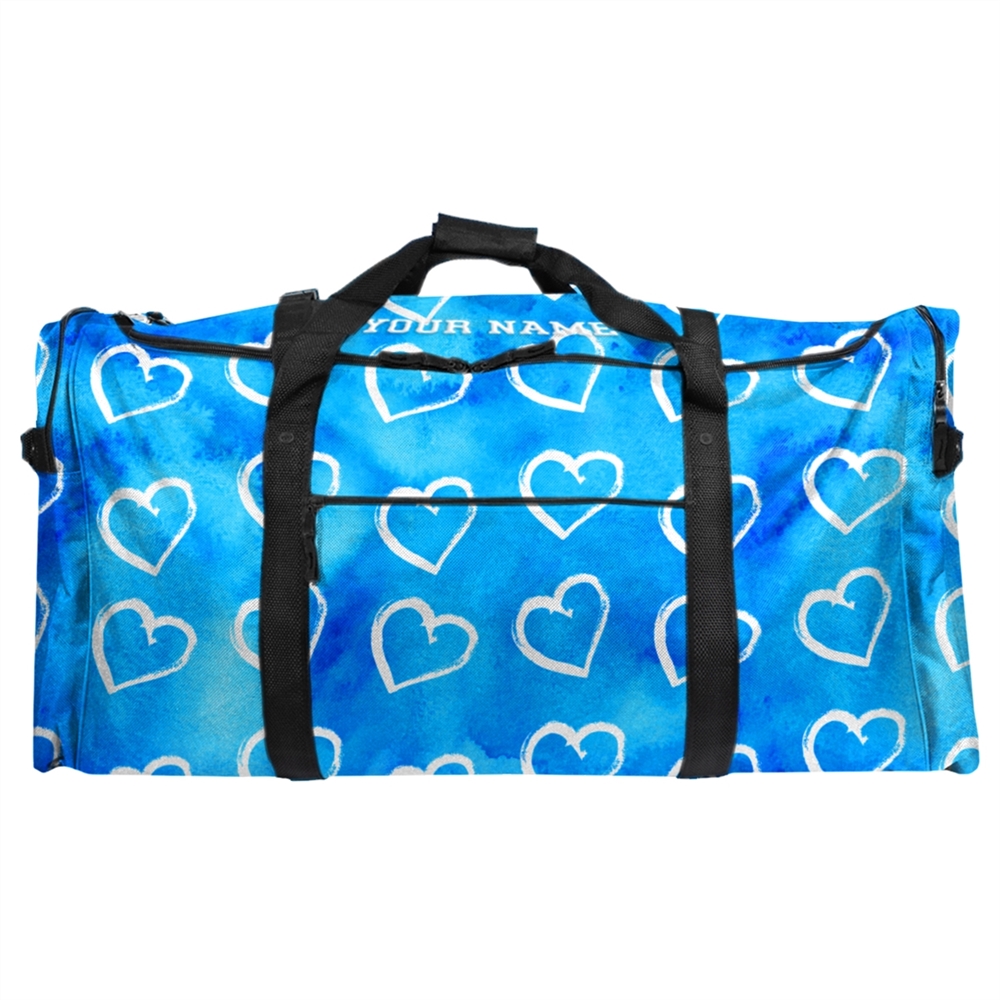 52" Soft Duffle Bag Watercolor Hearts